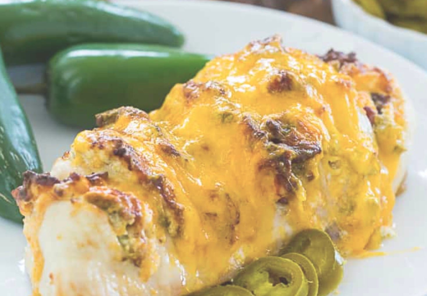 Keto Air Fryer Jalapeño Popper Hasselback Chicken